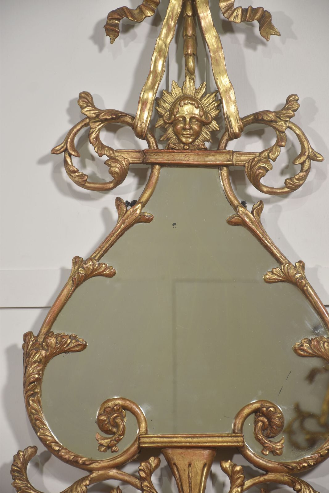photo for sale Pair Of 19th Century Giltwood Rococo Revival Wall Mirrors