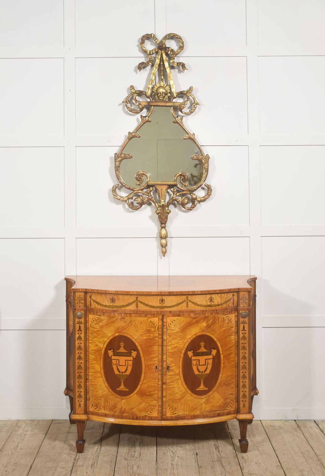 5580.0 Pair Of 19th Century Giltwood Rococo Revival Wall Mirrors photo