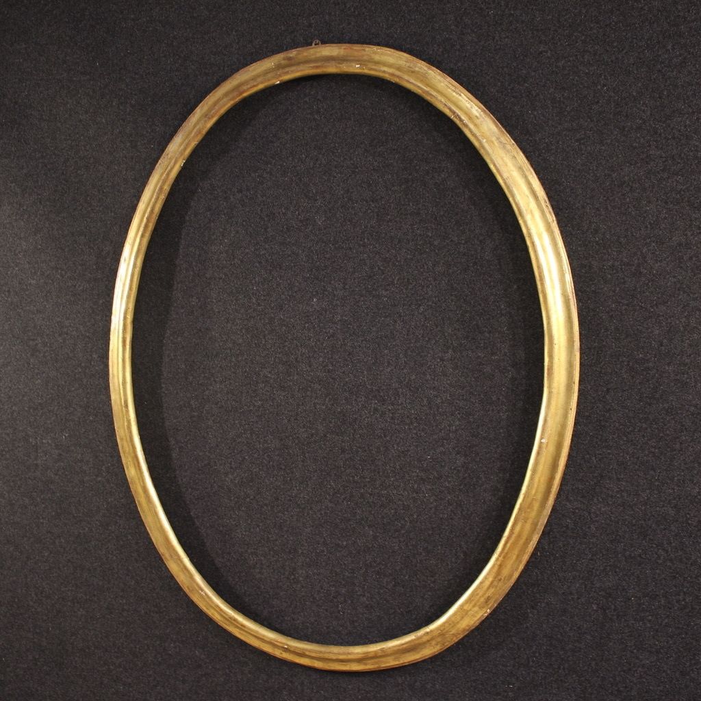 19th Century Italian Oval Gilded Frame photo Home Decor