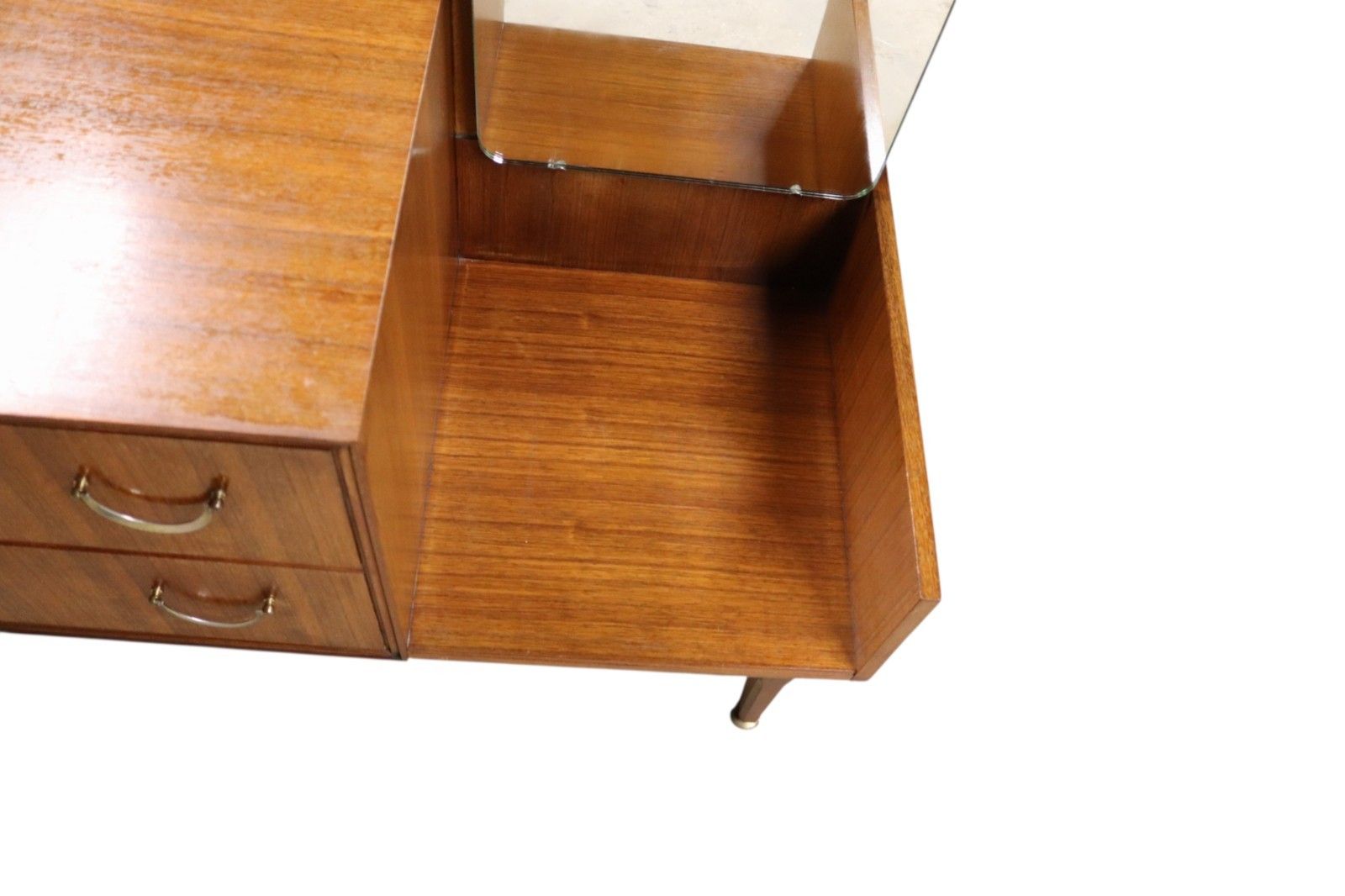 Mid Century Meredew Teak Dressing Chest / Two Drawer Dressing Table 1960s photo buy