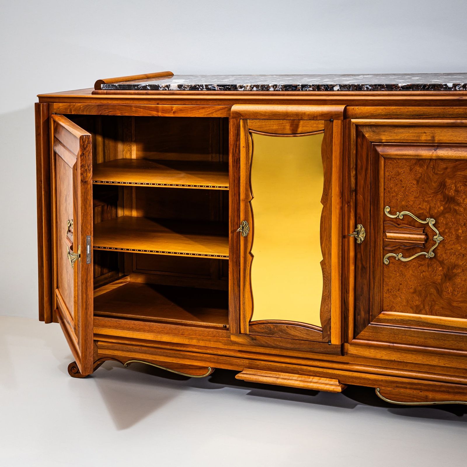 Art Deco Sideboard With Marble Top, France, 1930s photo 4670.0