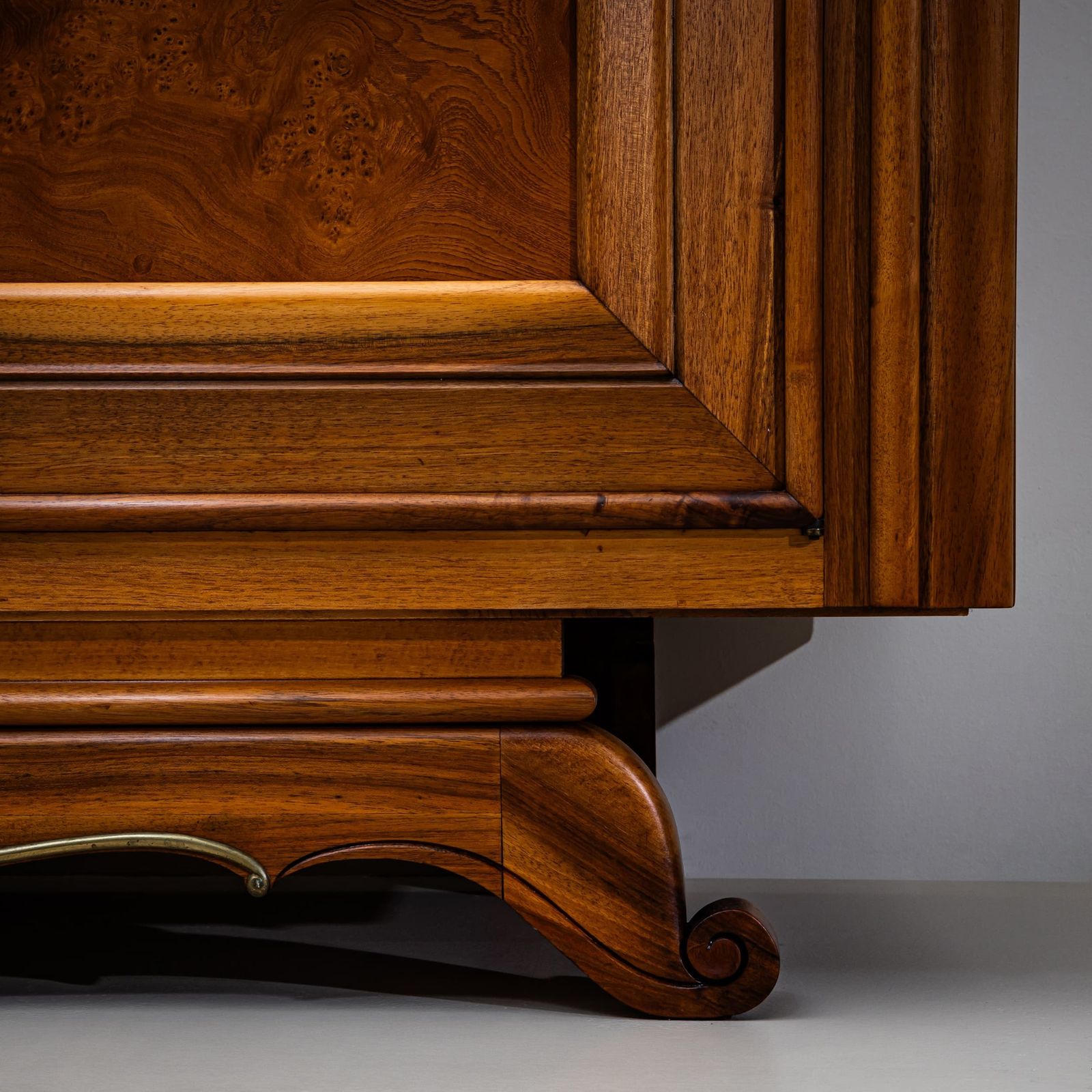 Art Deco Sideboard With Marble Top, France, 1930s photo vintage