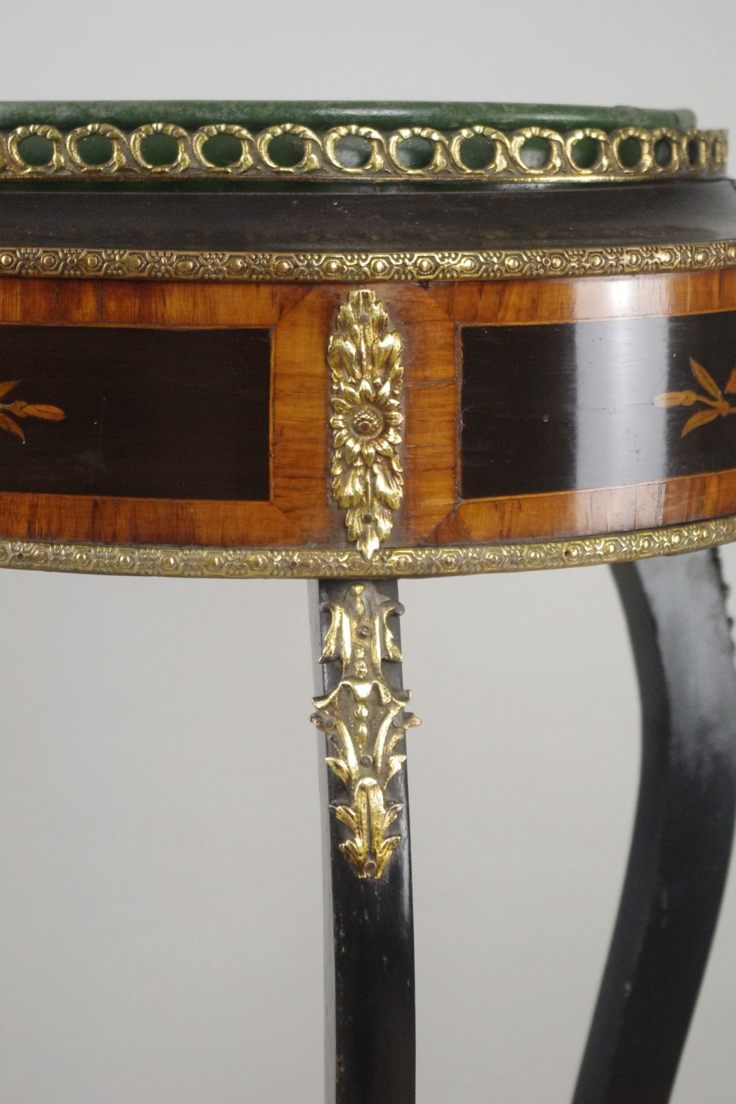 19th Century French Ebonised Jardiniere Table With Gilt Metal Mounts photo vintage