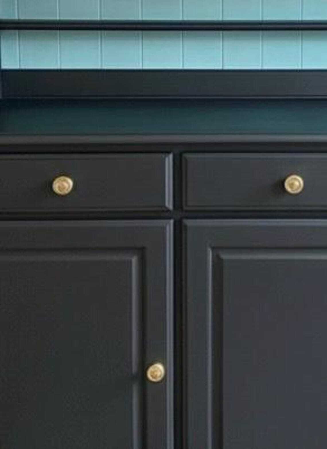 Antique Black Welsh Dresser, 1920s photo vinterior
