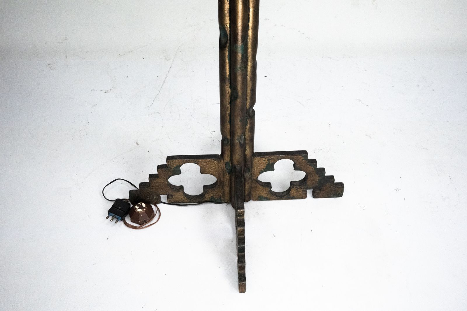 photo for sale Rare Italian Brutalist Floor Lamp By Longobard. Italy 1970s