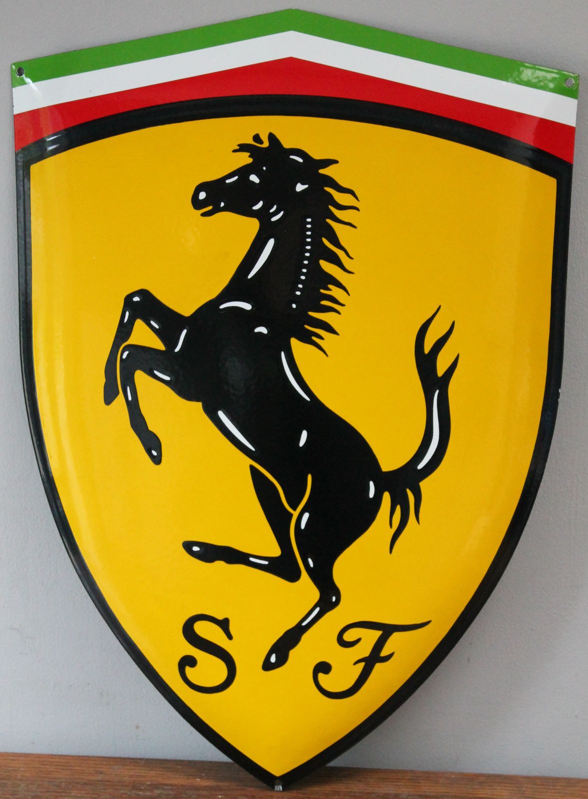Large Ferrari Dealership Plaque Garage Showroom Auto Sign Cavallino Rampante Scuderia F1 Miglia 1000 Hublot Big Bang Art