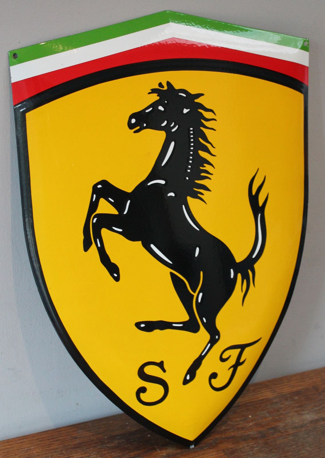 Large Ferrari Dealership Plaque Garage Showroom Auto Sign Cavallino Rampante Scuderia F1 Miglia 1000 Hublot Big Bang Art photo furniture