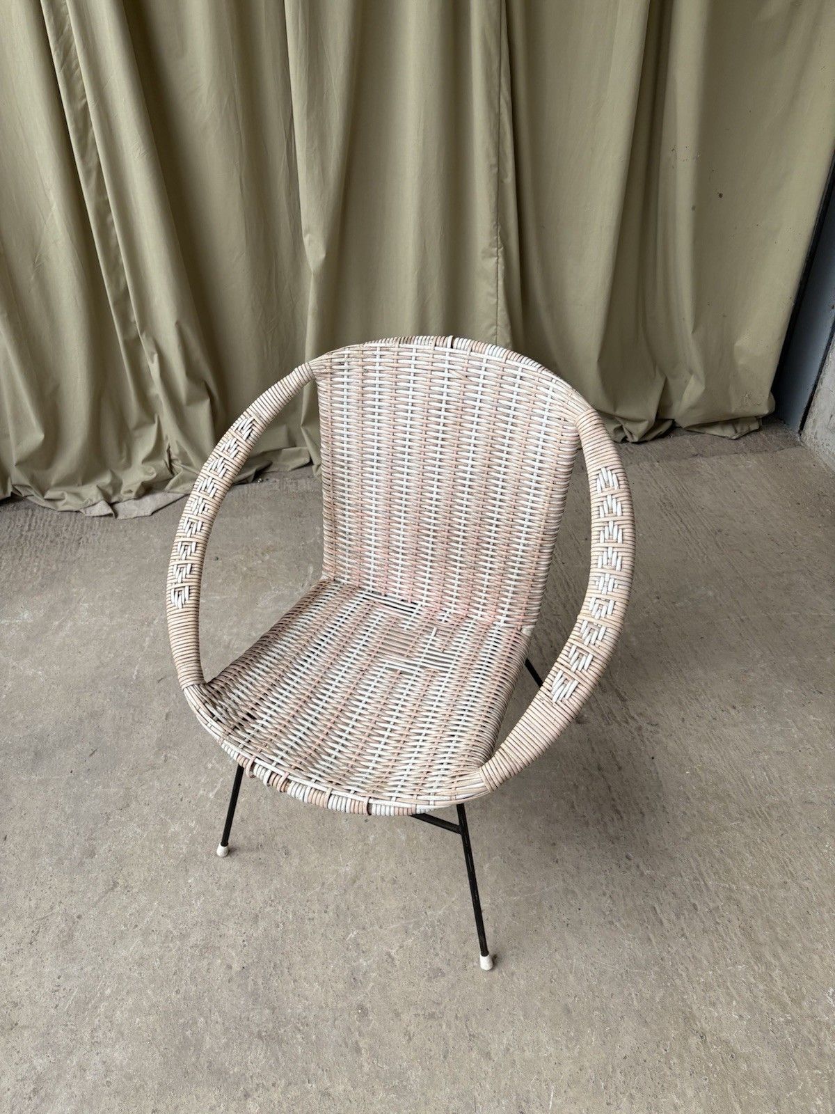 Vtg Mid Century Satellite Egg Chair Retro Italian Style R1085 photo buy