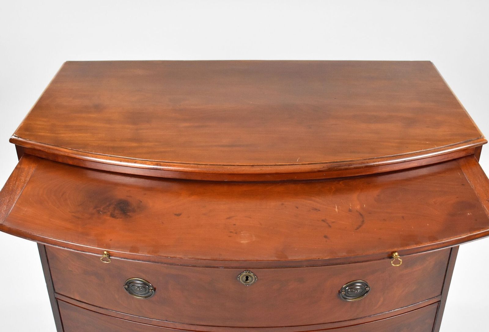 Regency Mahogany Bow Front Chest Of Drawers photo buy