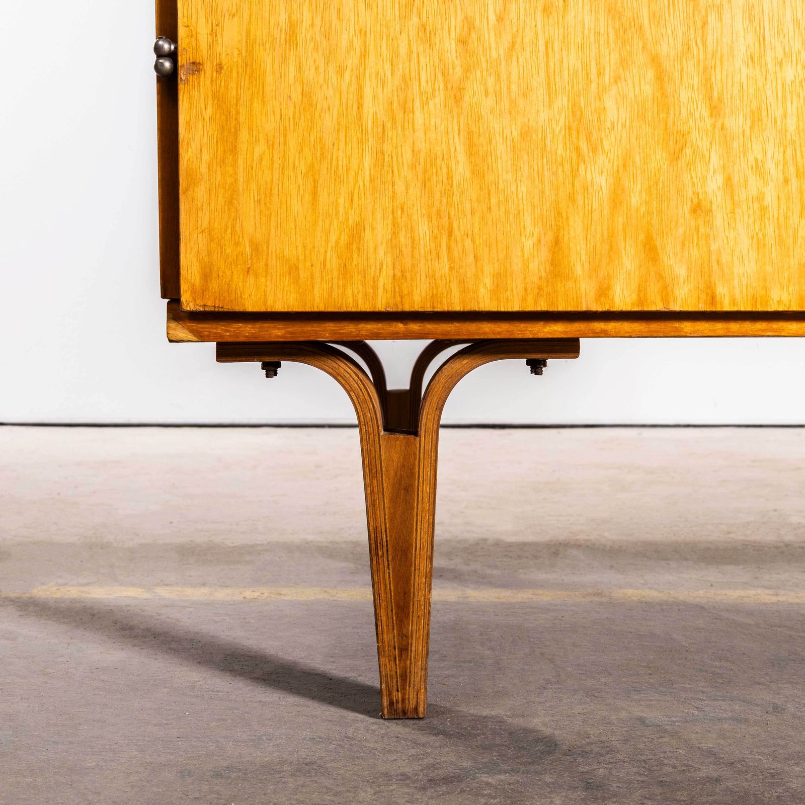1960's Blonde Birch Mid Century Wardrobe photo Furniture