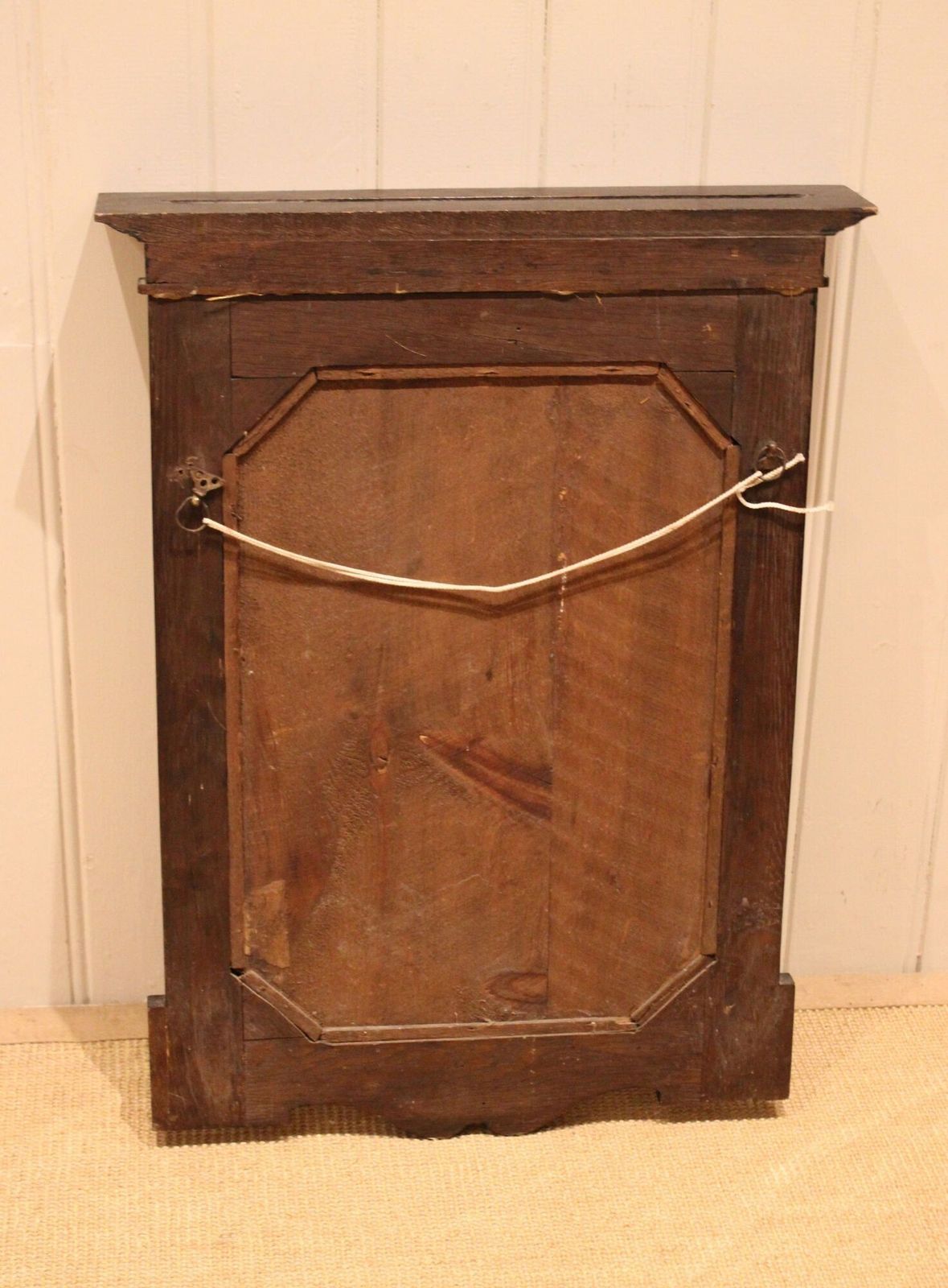 photo vinterior Solid Oak Wall Mirror, 1920s, Vintage