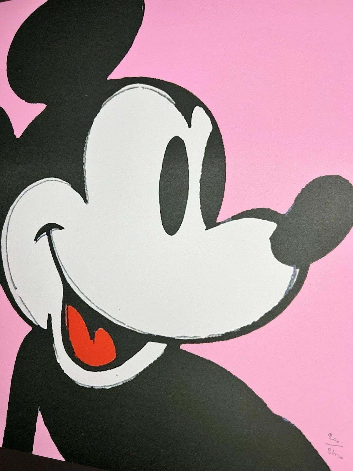 1986 Carnegie Museum Of Art After Andy Warhol "Mickey Mouse" Lithograph photo for sale