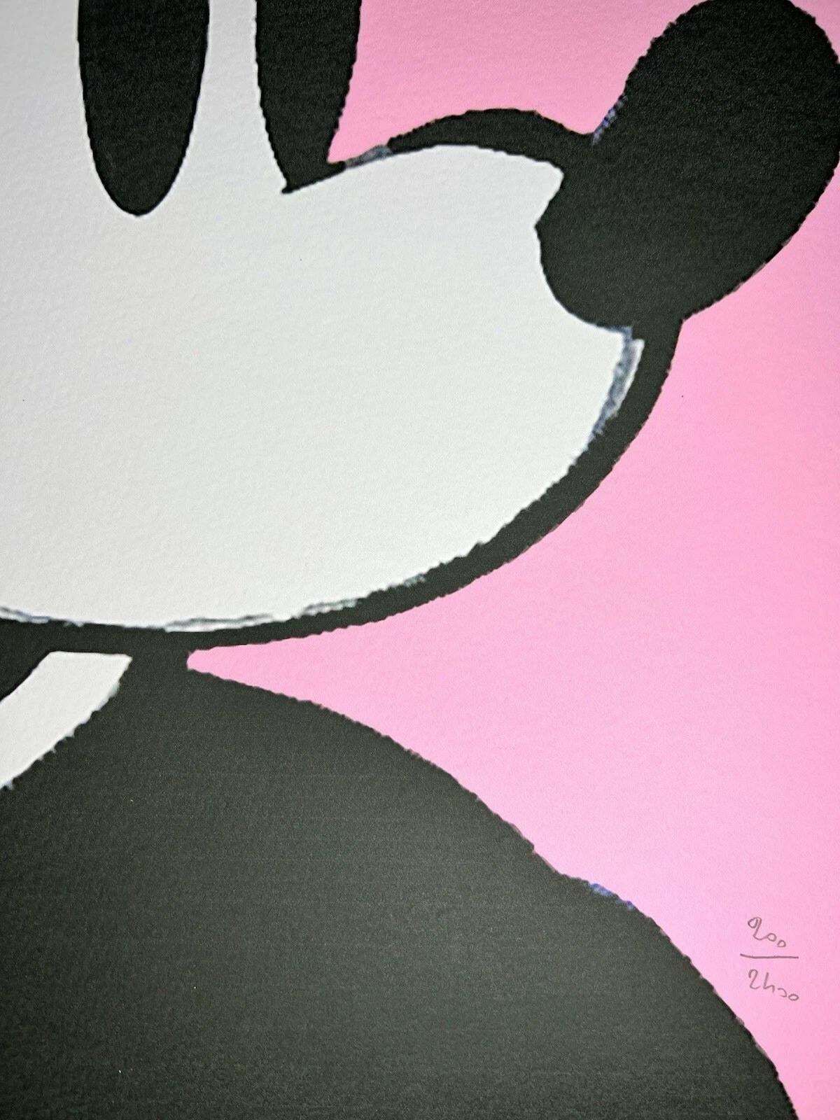 1986 Carnegie Museum Of Art After Andy Warhol "Mickey Mouse" Lithograph photo Art