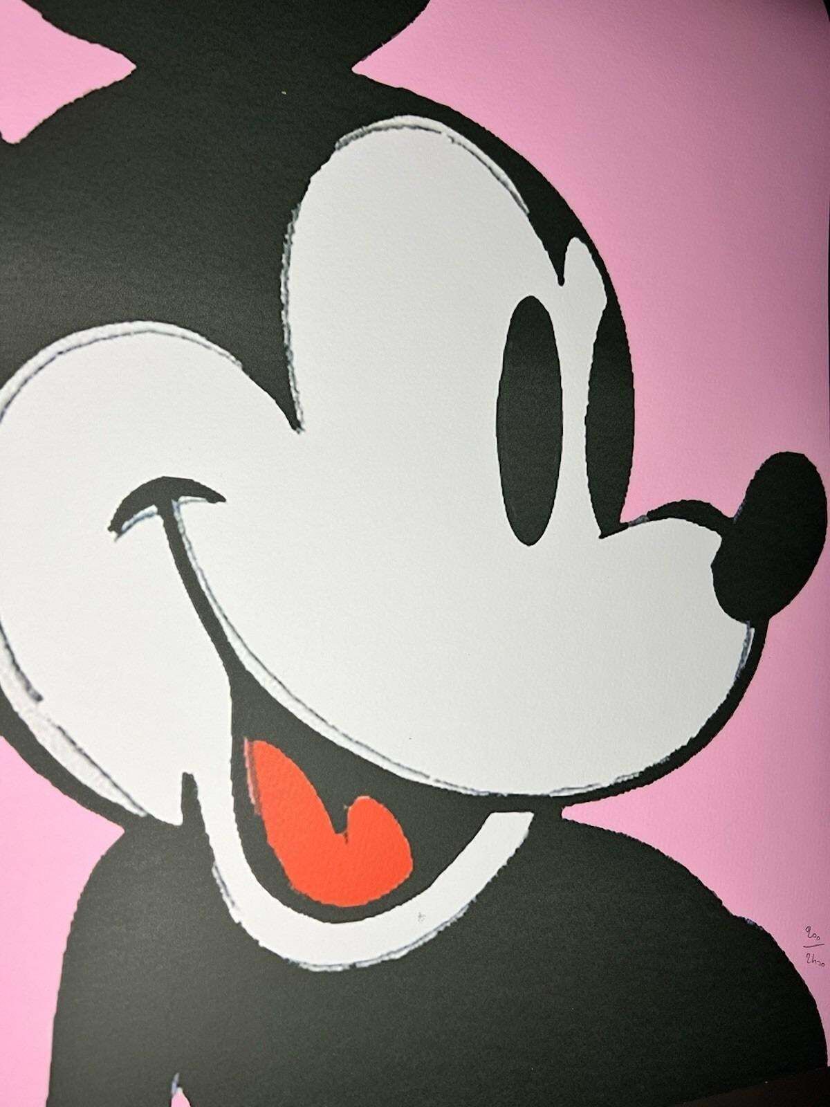 1986 Carnegie Museum Of Art After Andy Warhol "Mickey Mouse" Lithograph photo vinterior