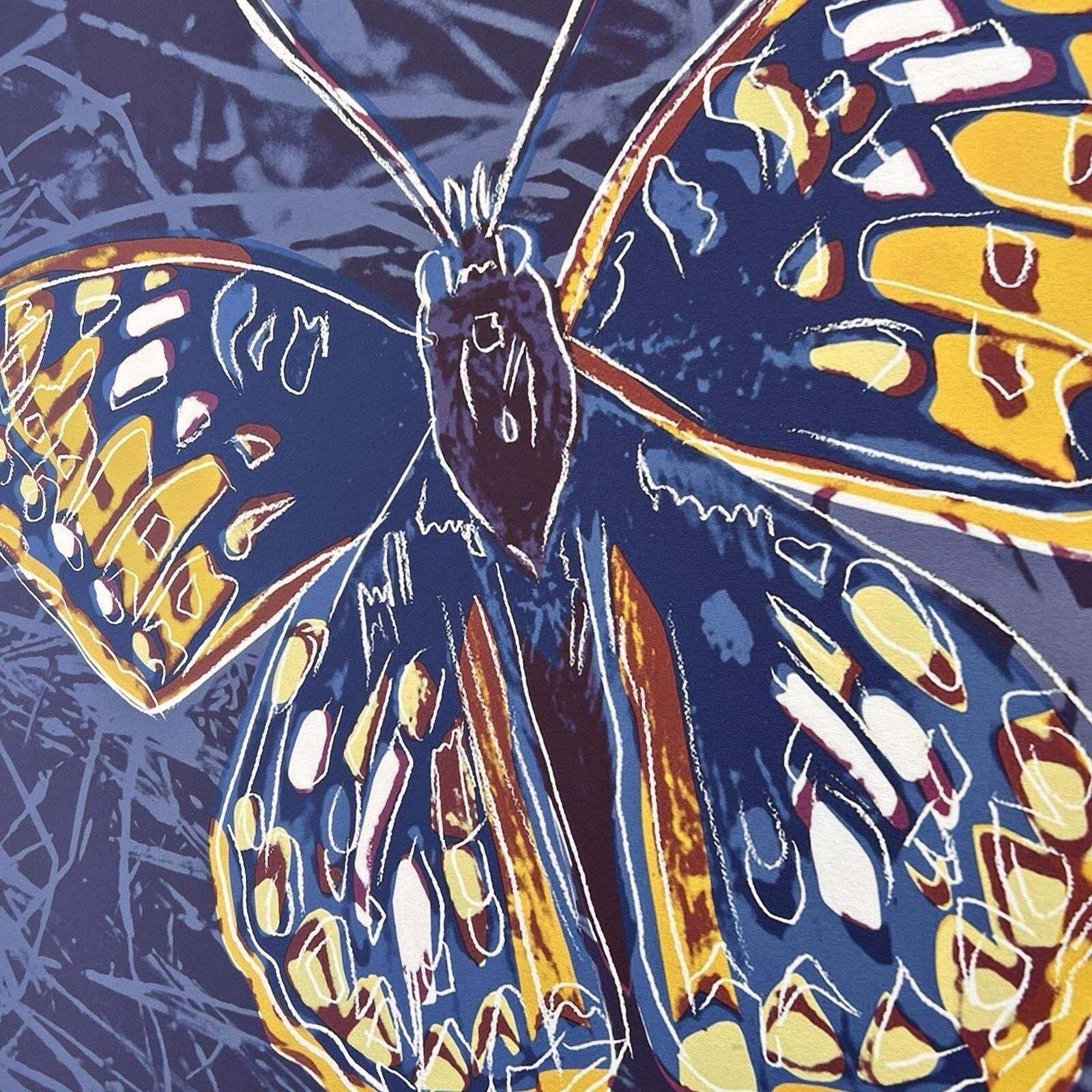 1986 Carnegie Museum Of Art After Andy Warhol "Butterfly" Lithograph photo furniture