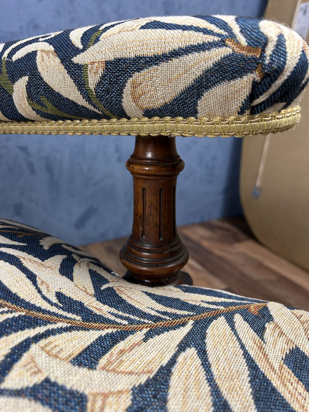 A 19th Century Open Armchair In Manner Of Howard & Sons In William Morris Fabric photo for sale