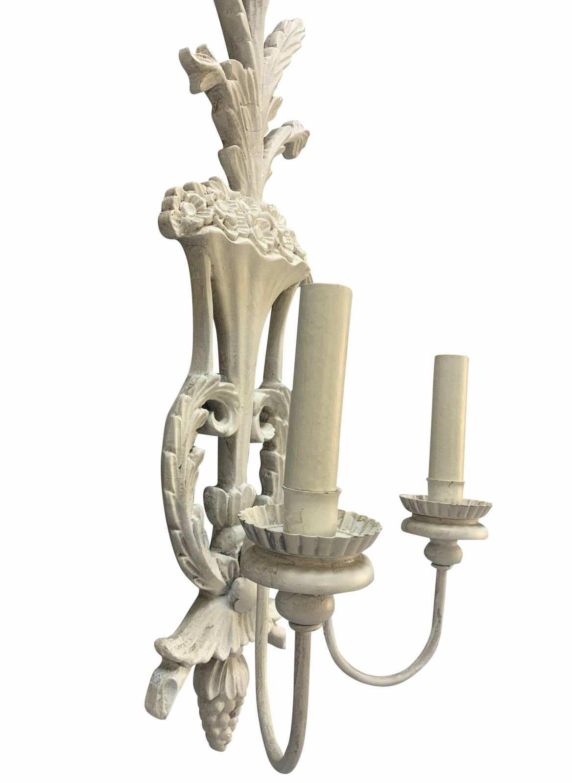 A Pair Of Large French Carved & Gessoed Wall Lights photo vinterior