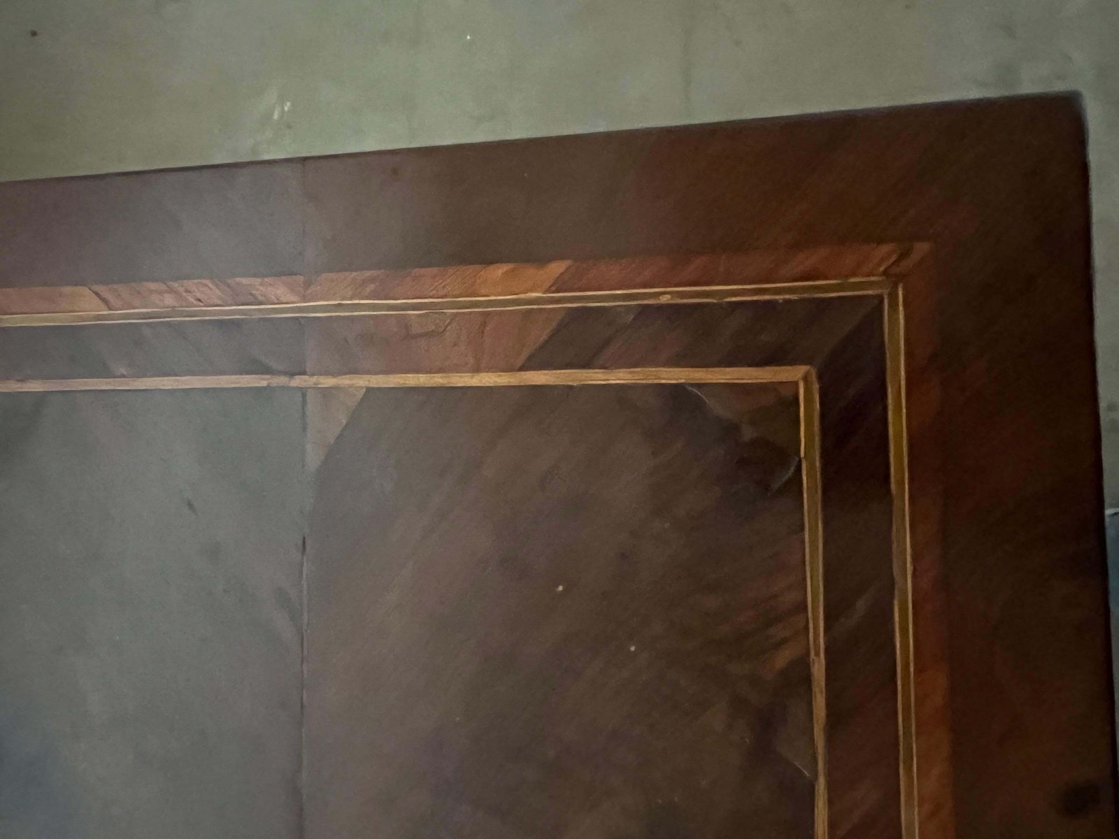 Italian Walnut Neoclassical Commode / Chest Of Drawers With Inlay Design photo for sale