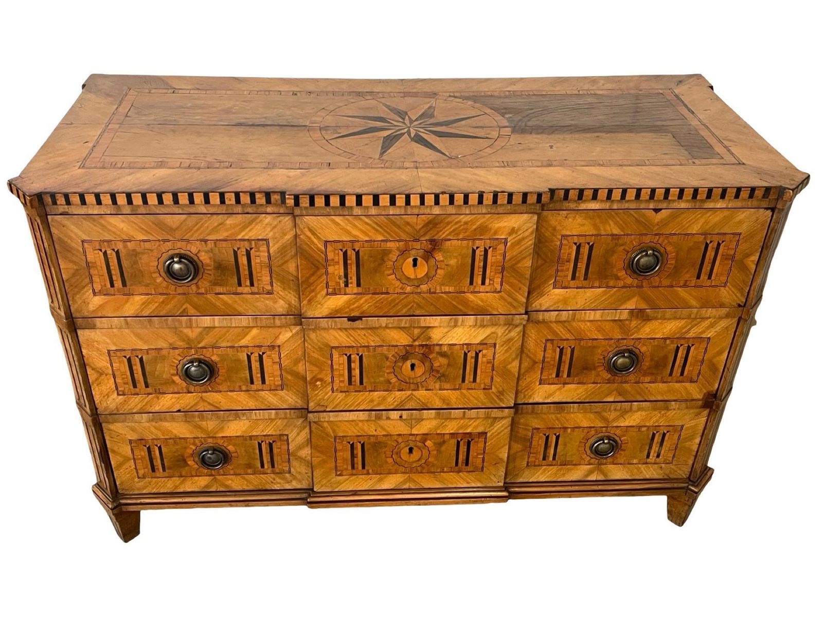 18th Century Walnut Austrian Neoclassical Chest Of Drawer With Fruitwood Inlay photo 5064.0