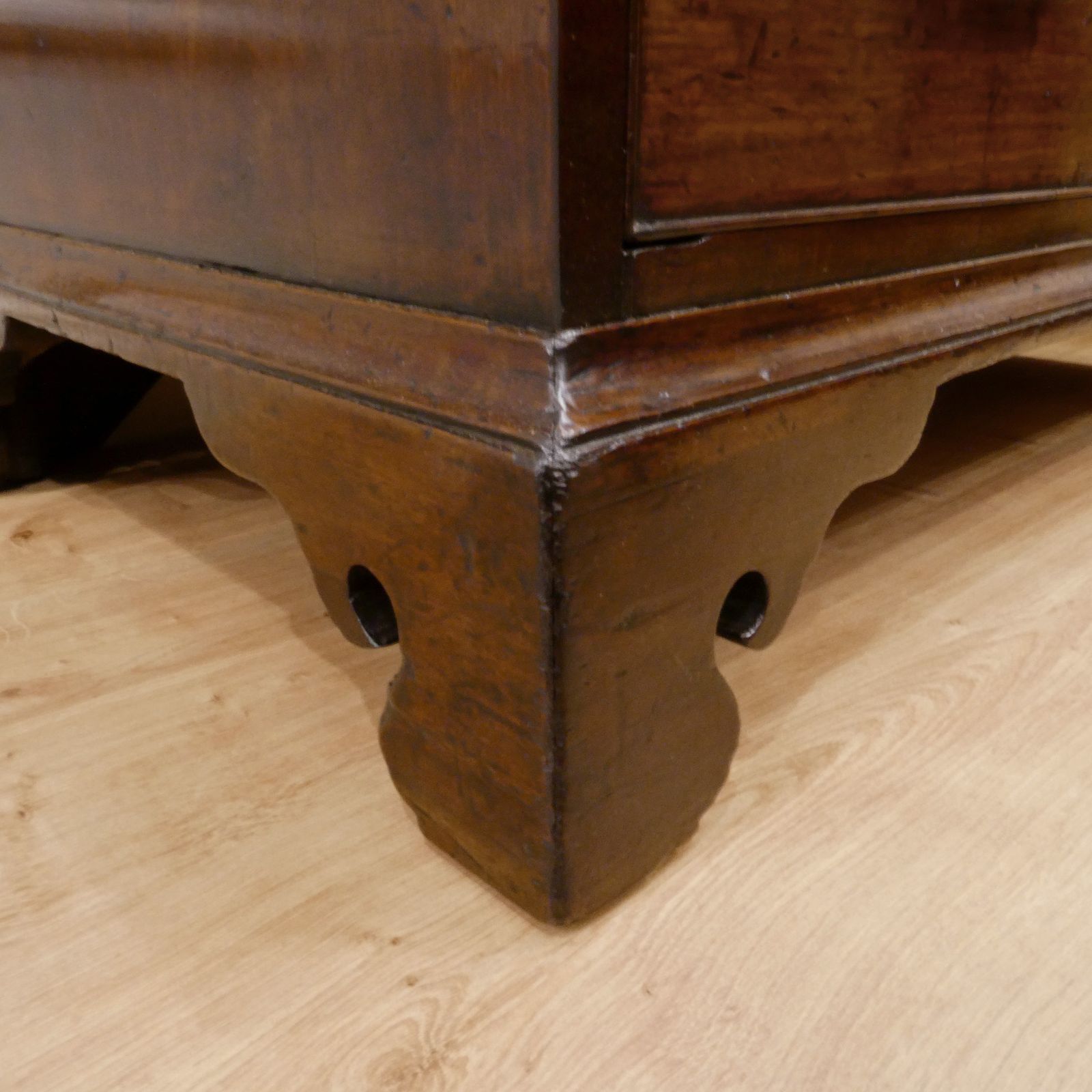 Georgian Chippendale Period Mahogany Chest Of Drawers photo vintage