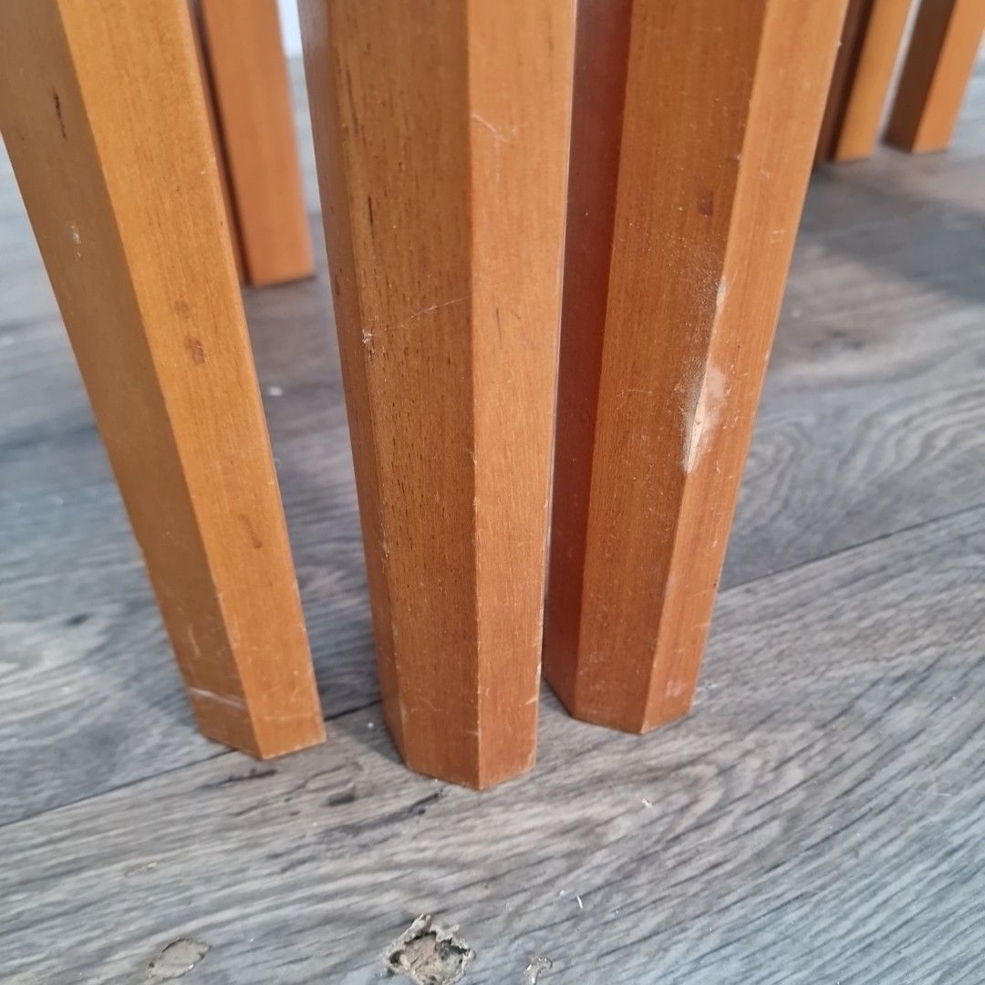photo vinterior Vintage Nest Of Tables Retro Teak Mid Century Style Nesting Side Table Mcm