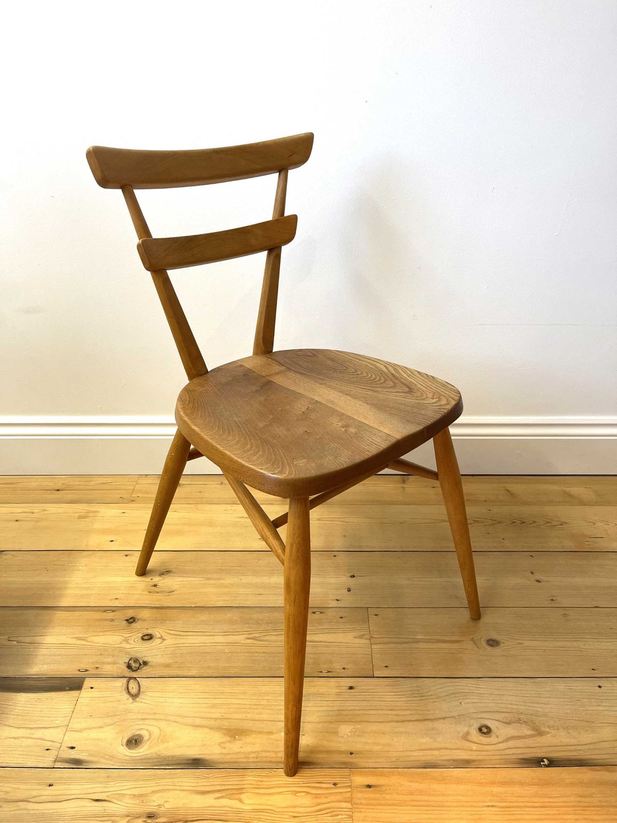 Ercol 461, Original, Vintage Adult Size, Green Dot, School Stacking Chairs X 4 photo vintage