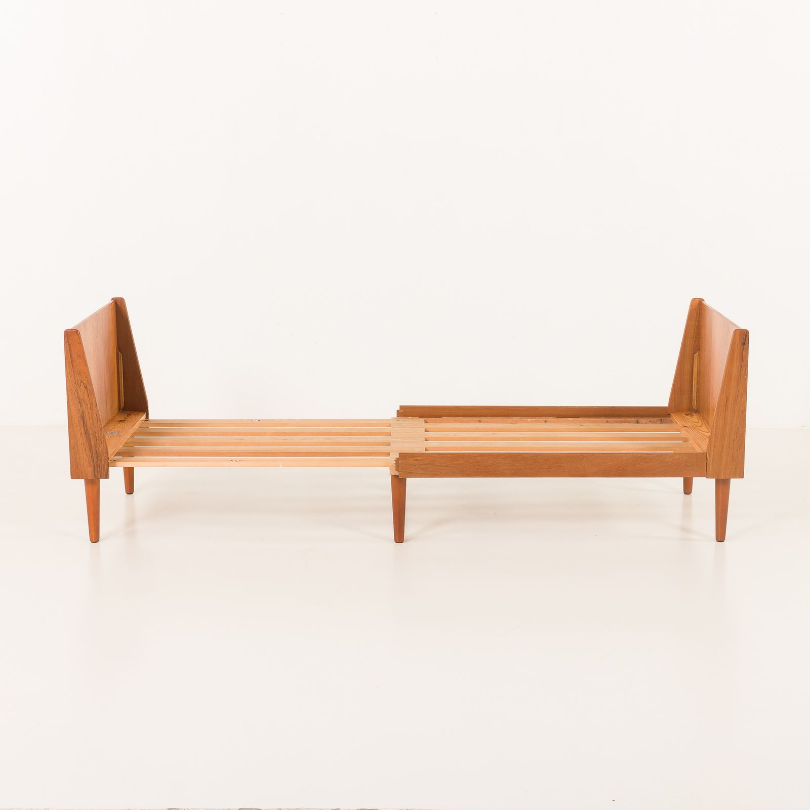 Furniture Vintage Hevali Teak Extension Children Room Bed, Denmark 1960s photo