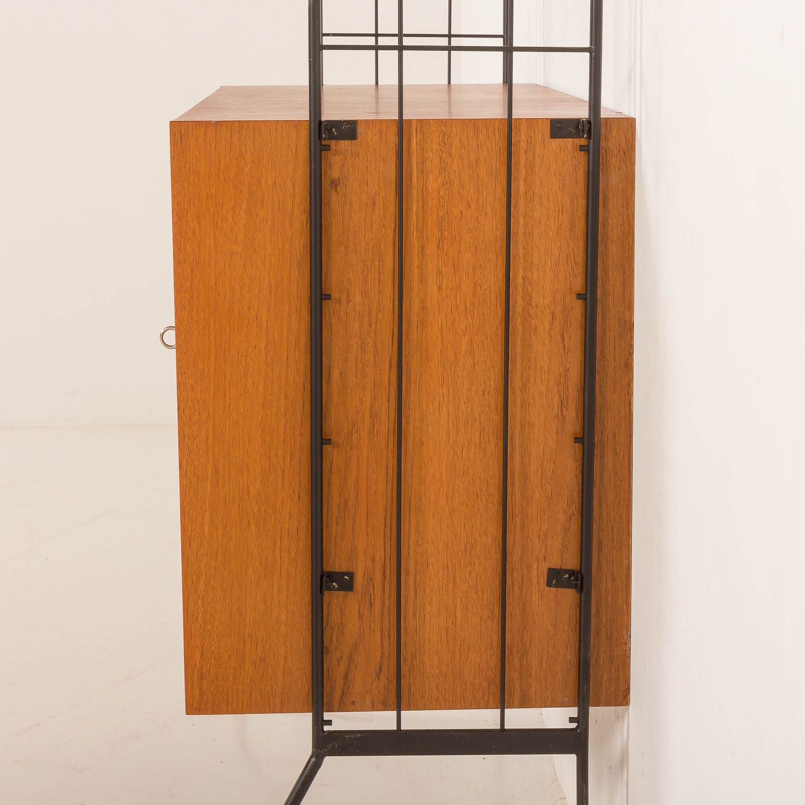 photo furniture Italian Mid Century Free Standing Wall Unit With A Display Cabinet, 1960s