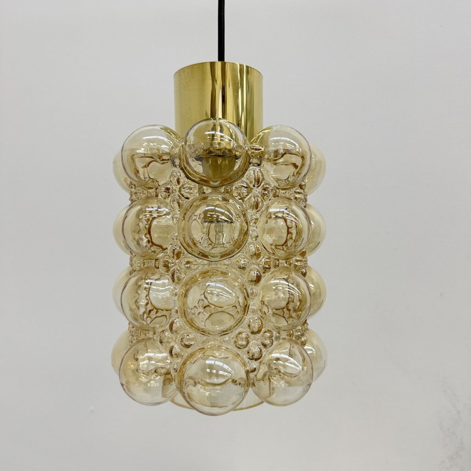 Bubble Glass Pendant By Helena Tynell For Limburg, Germany, 1970s photo vintage
