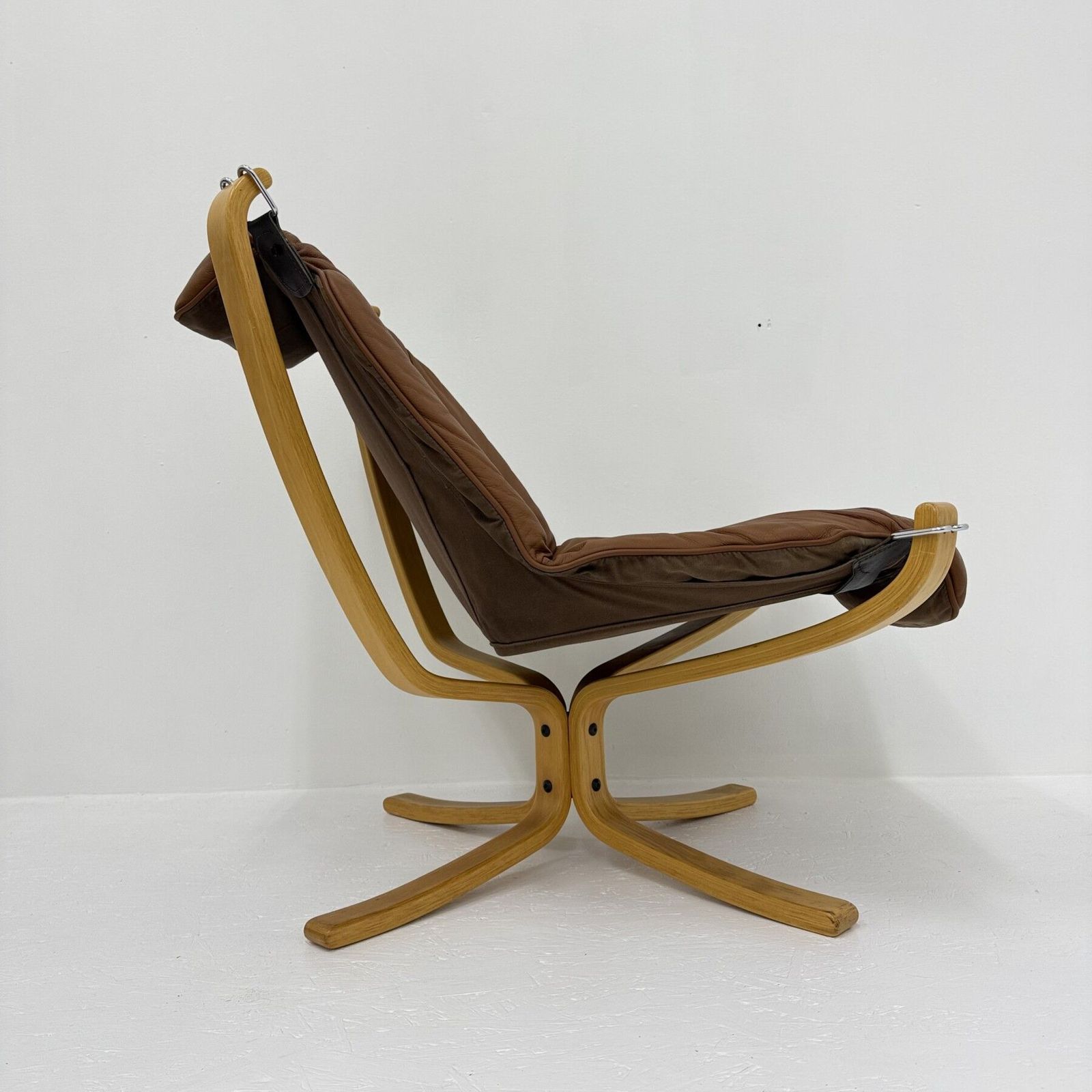 Falcon Leather Lounge Chair By Sigurd Ressel For Vatne Møbler, 1970s photo buy