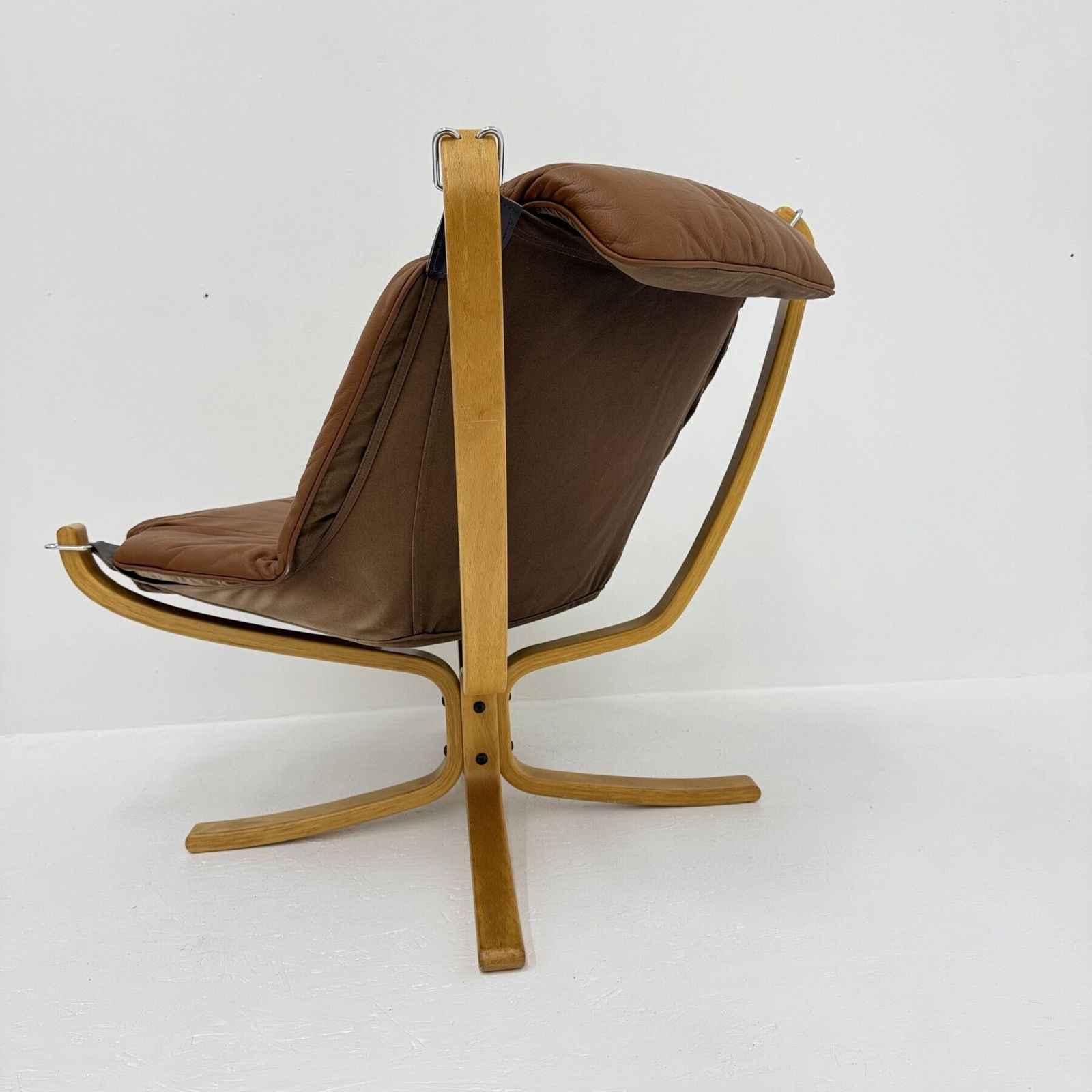 photo buy Falcon Leather Lounge Chair By Sigurd Ressel For Vatne Møbler, 1970s