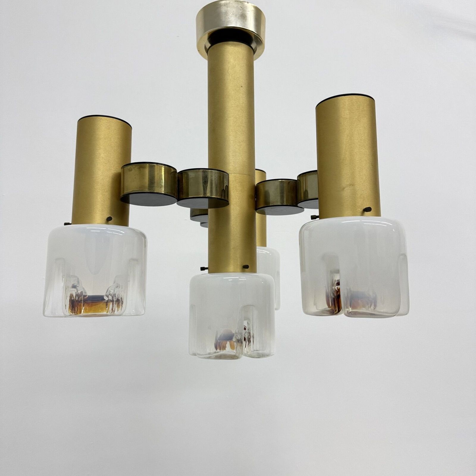 Mid Century Design Italian Chandelier By Gaetano Sciolari , 1970s