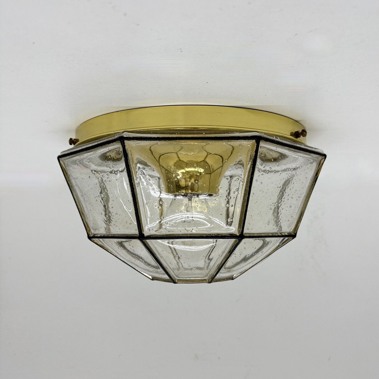 Limburg Glashütte Plafondlamp, Jaren 1970 photo vinterior