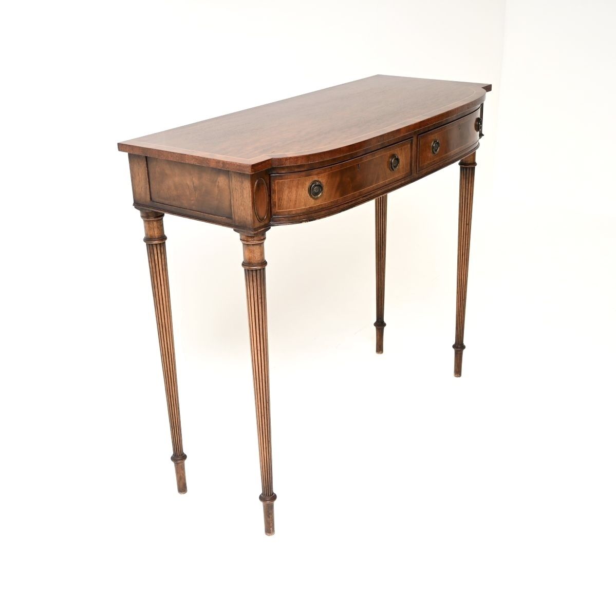 Antique Georgian Style Inlaid Mahogany Console Table photo 1151.0