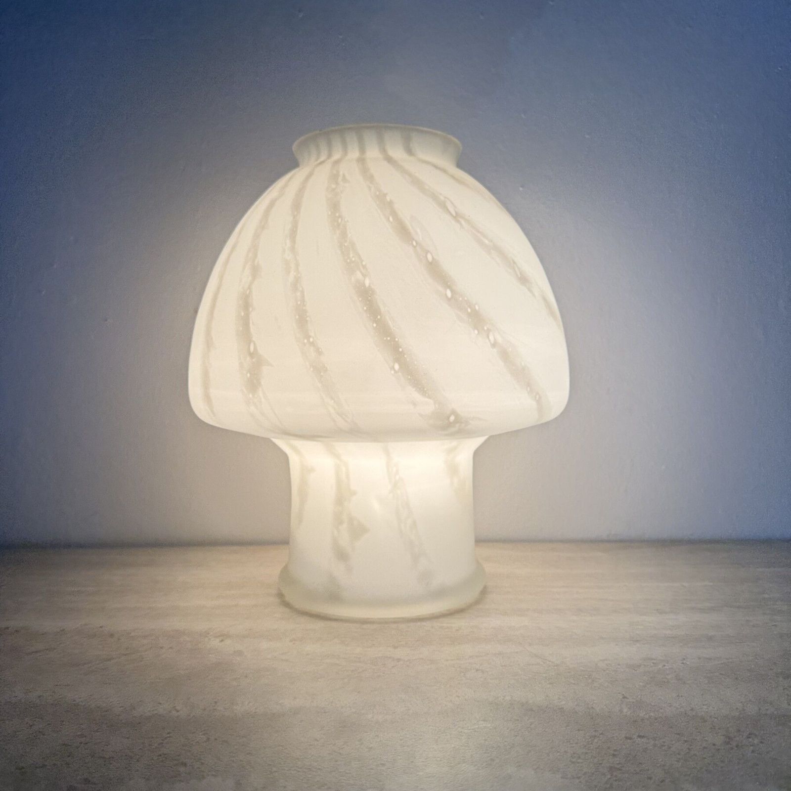 Verlichting Mid Century Murano Glazen Paddenstoellamp, Jaren 1970 photo