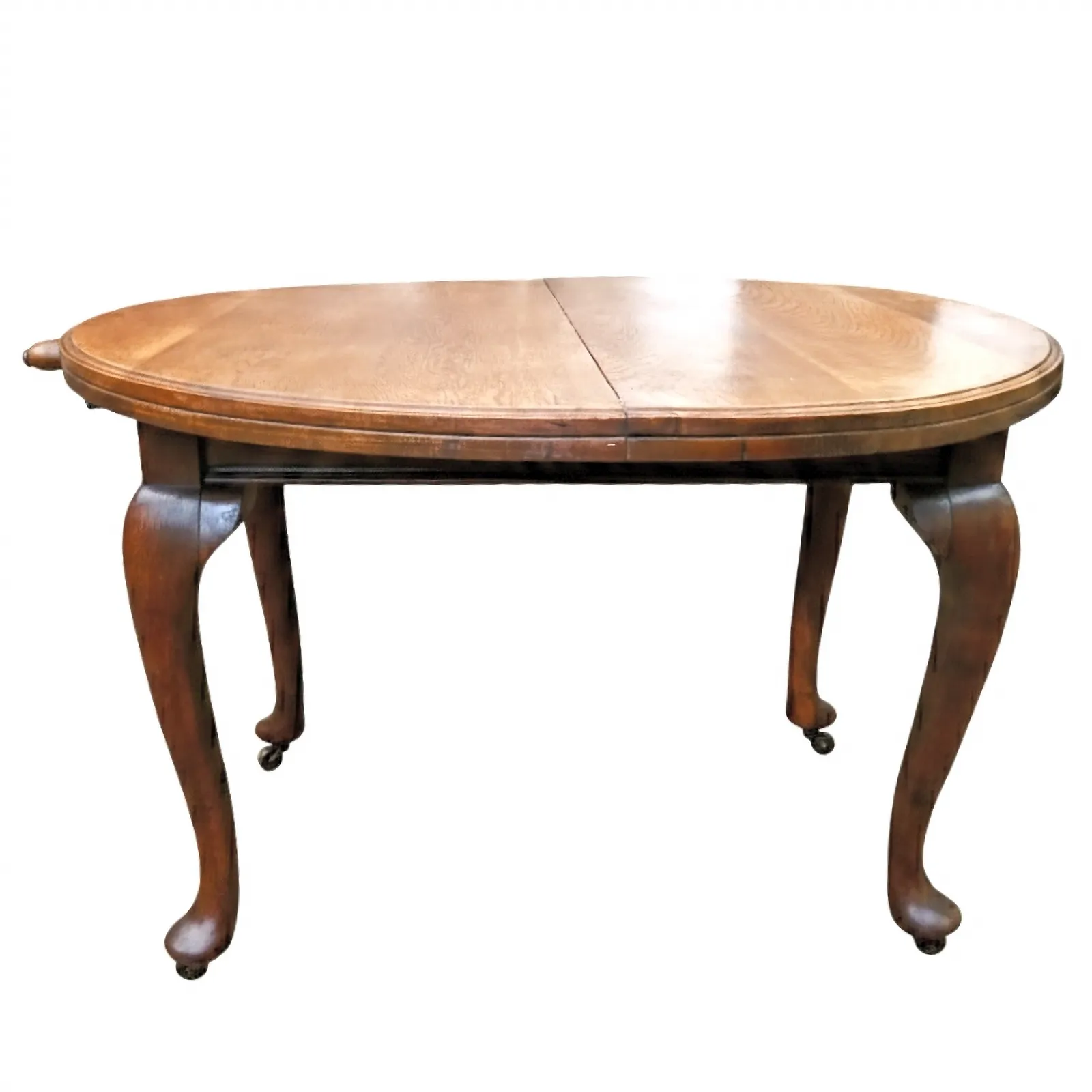 Victorian Quarter Sawn Tiger Oak Dining Table By Joseph Fitter Seats (4 6) photo vinterior