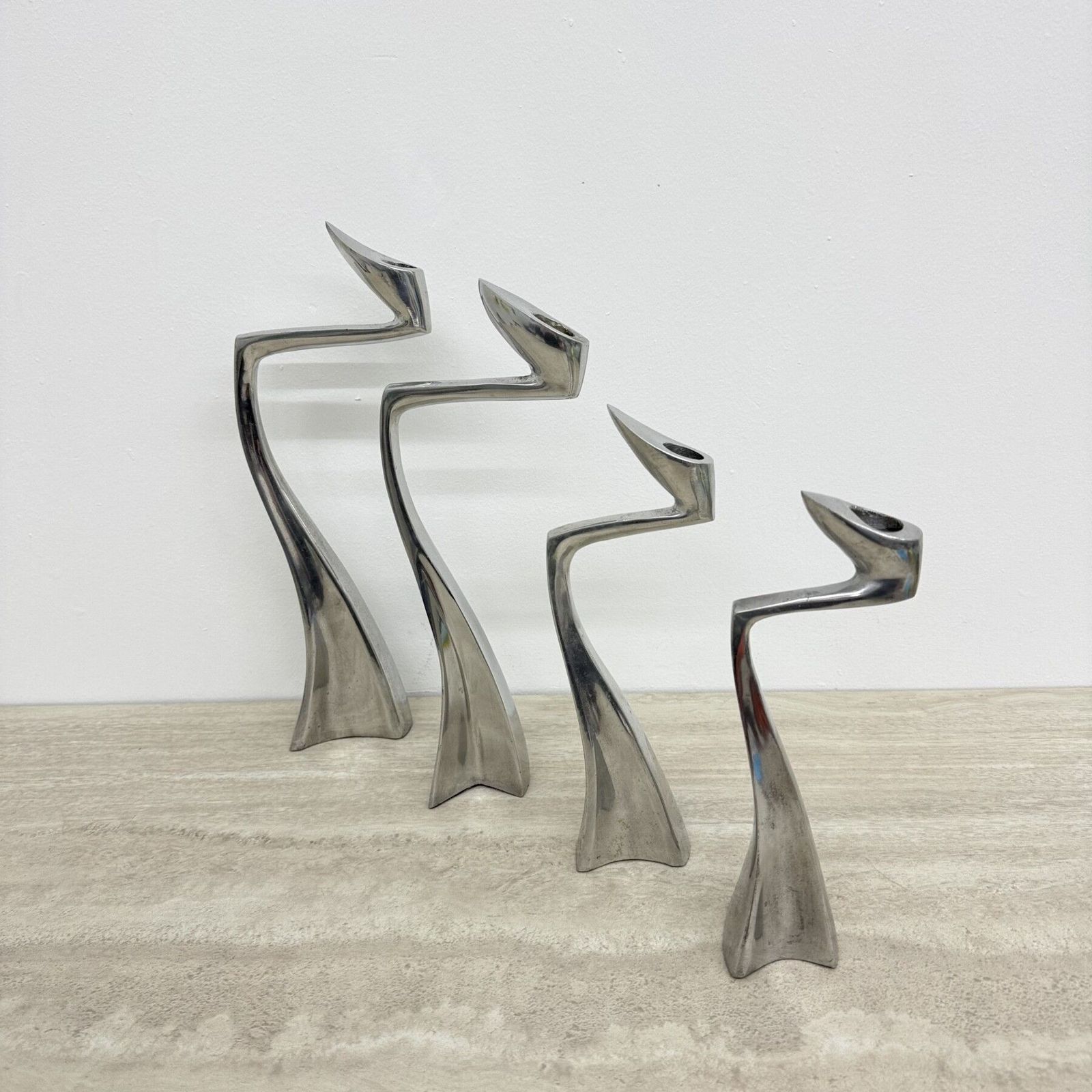 Home Decor Scp ‘Swan’ / ‘Arclumis’ Candlesticks By Matthew Hilton, 1986 photo