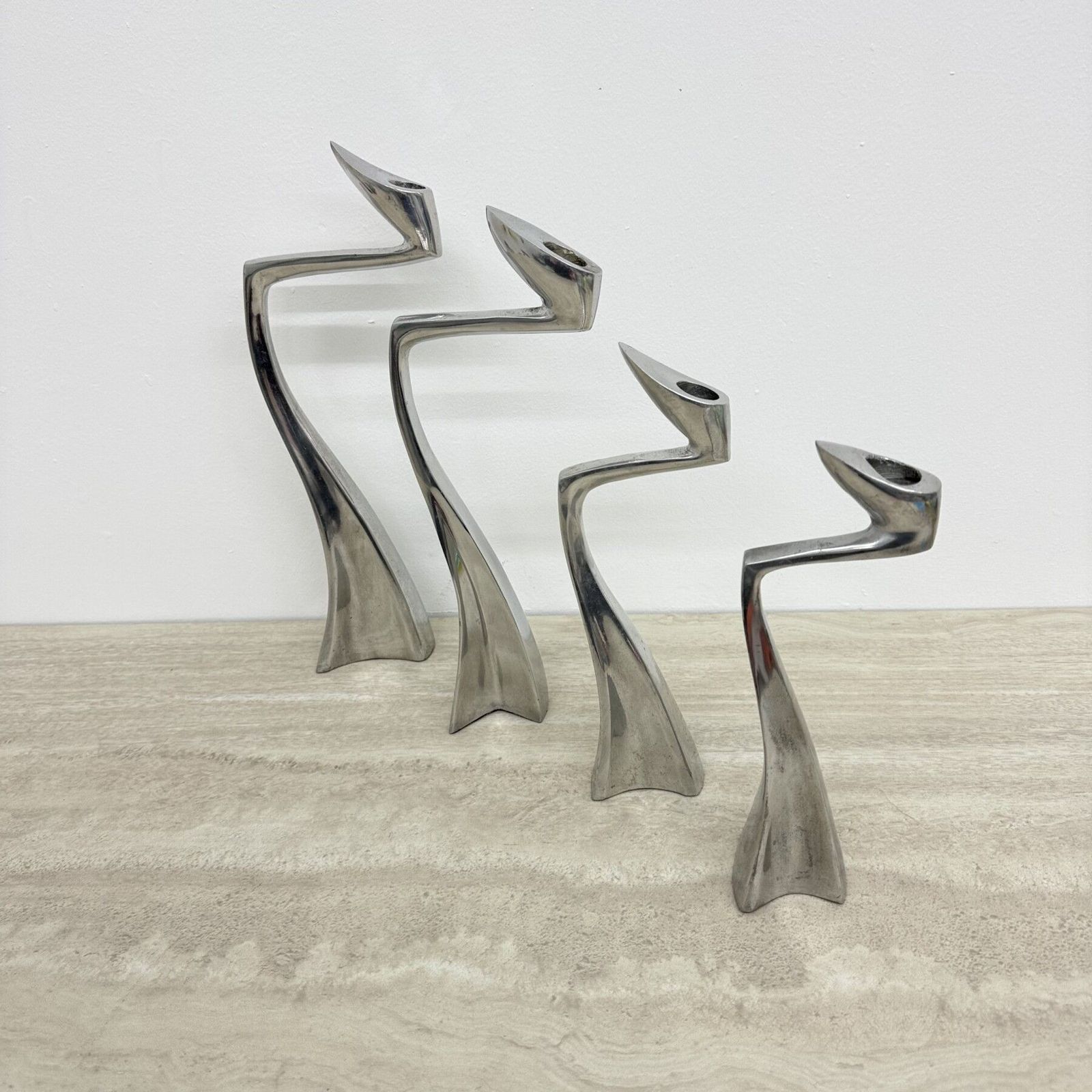 461.0 Scp ‘Swan’ / ‘Arclumis’ Candlesticks By Matthew Hilton, 1986 photo