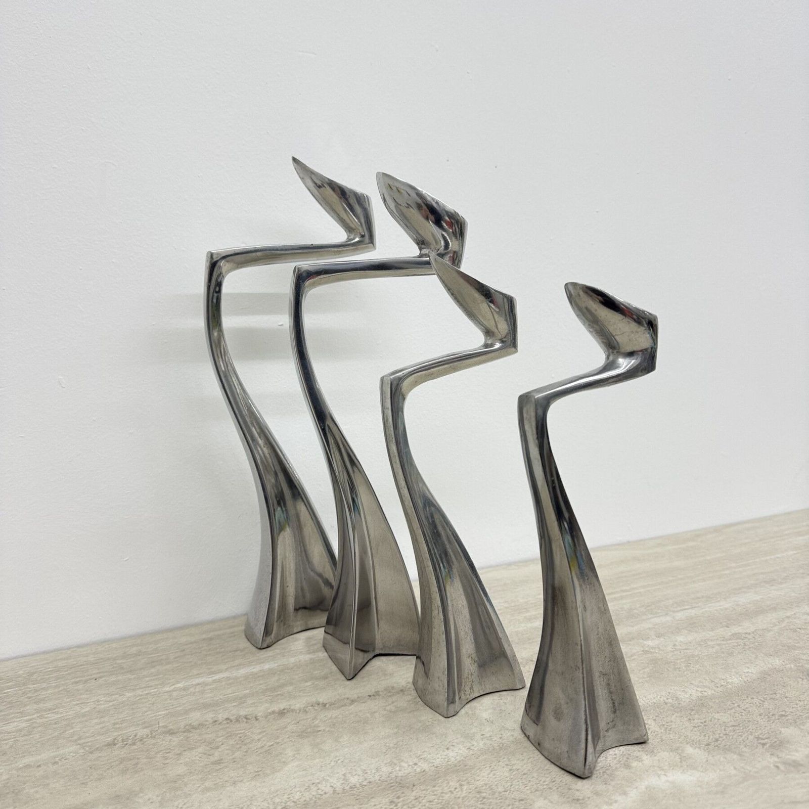 photo vintage Scp ‘Swan’ / ‘Arclumis’ Candlesticks By Matthew Hilton, 1986