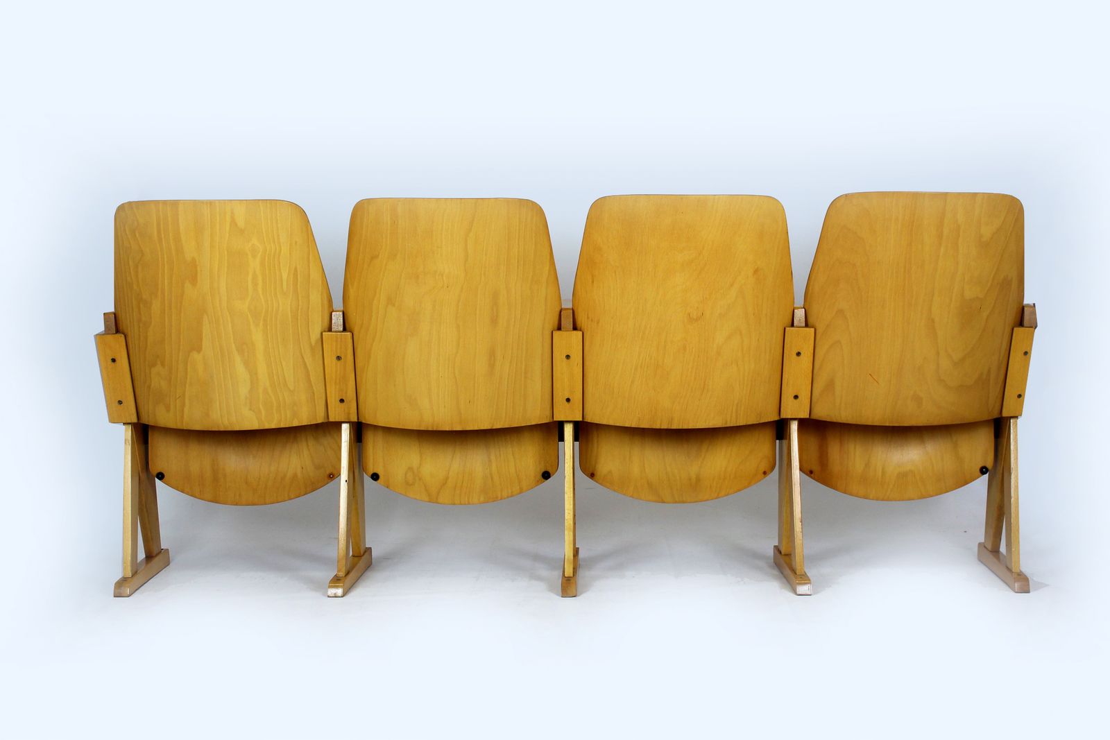 Furniture Vintage Cinema Chairs From Ton, 1960s, Set Of 7 photo