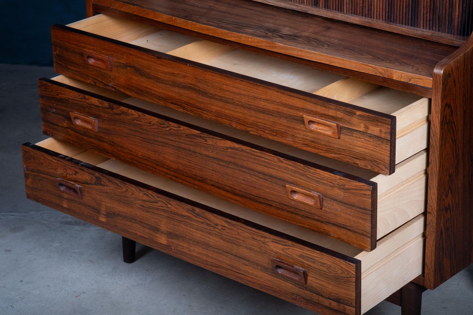 Rosewood Bookcase By Johannes Sorth For Nexø Møbelfabrik, 1960s photo vinterior