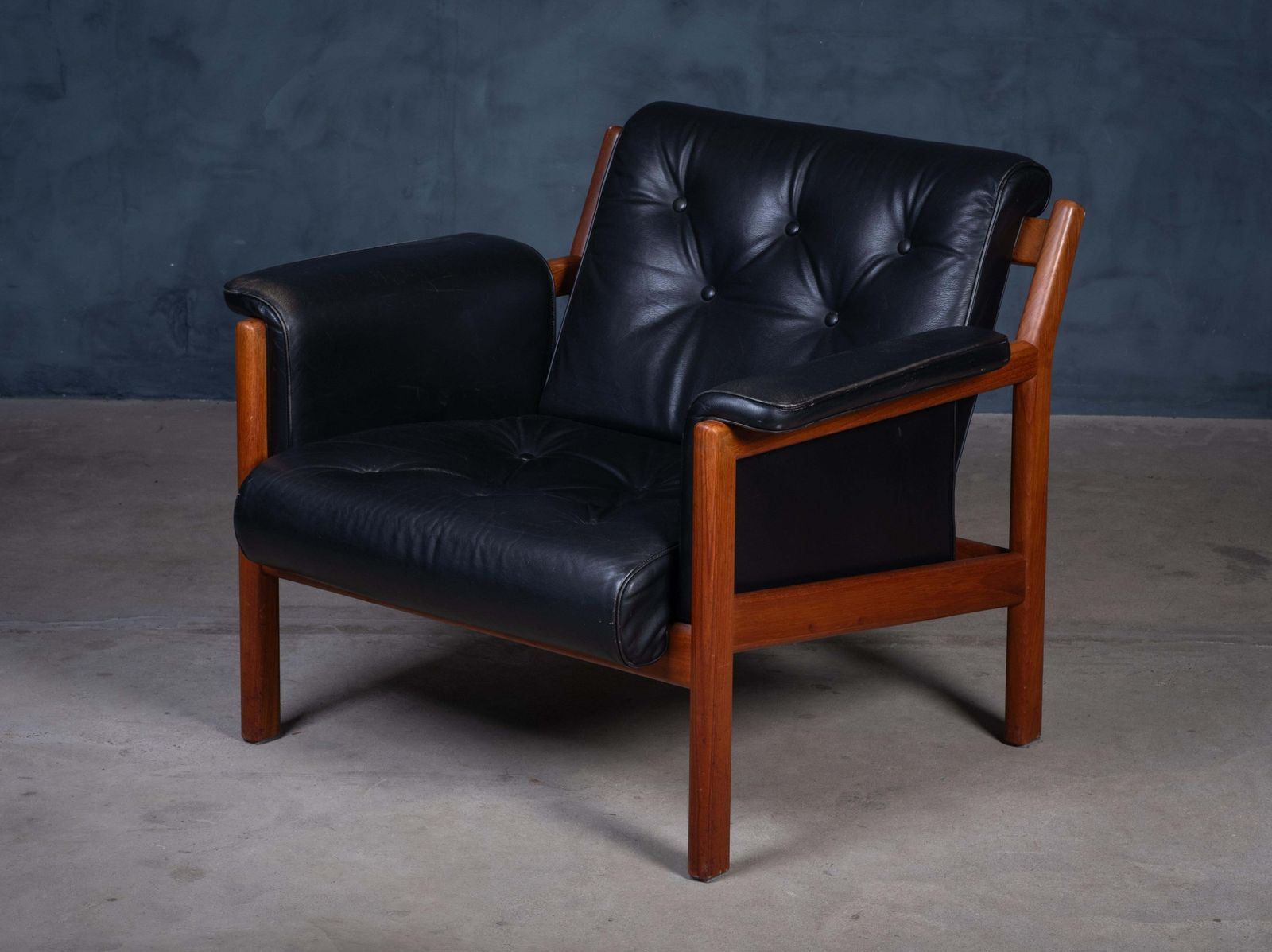 2493.0 Karl Erik Ekselius Armchairs / Lounge Chair In Teak, Sweden, 1960s photo