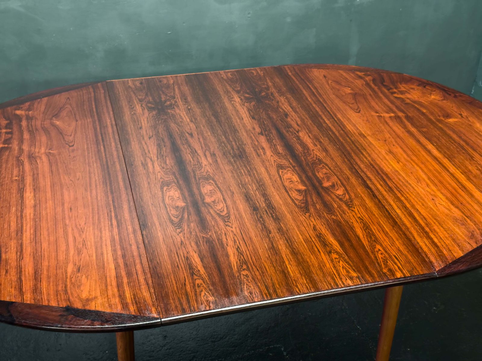 photo for sale Round Extendable Rosewood Dining Table