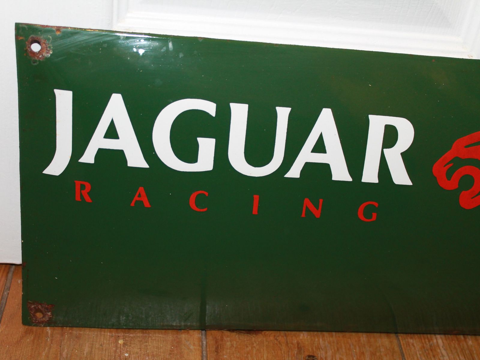 Jaguar Garage Auto Advertising Porcelain Sign Leaper Frederick Gordon Crosby E Type Xjs Car Workshop photo Home Decor