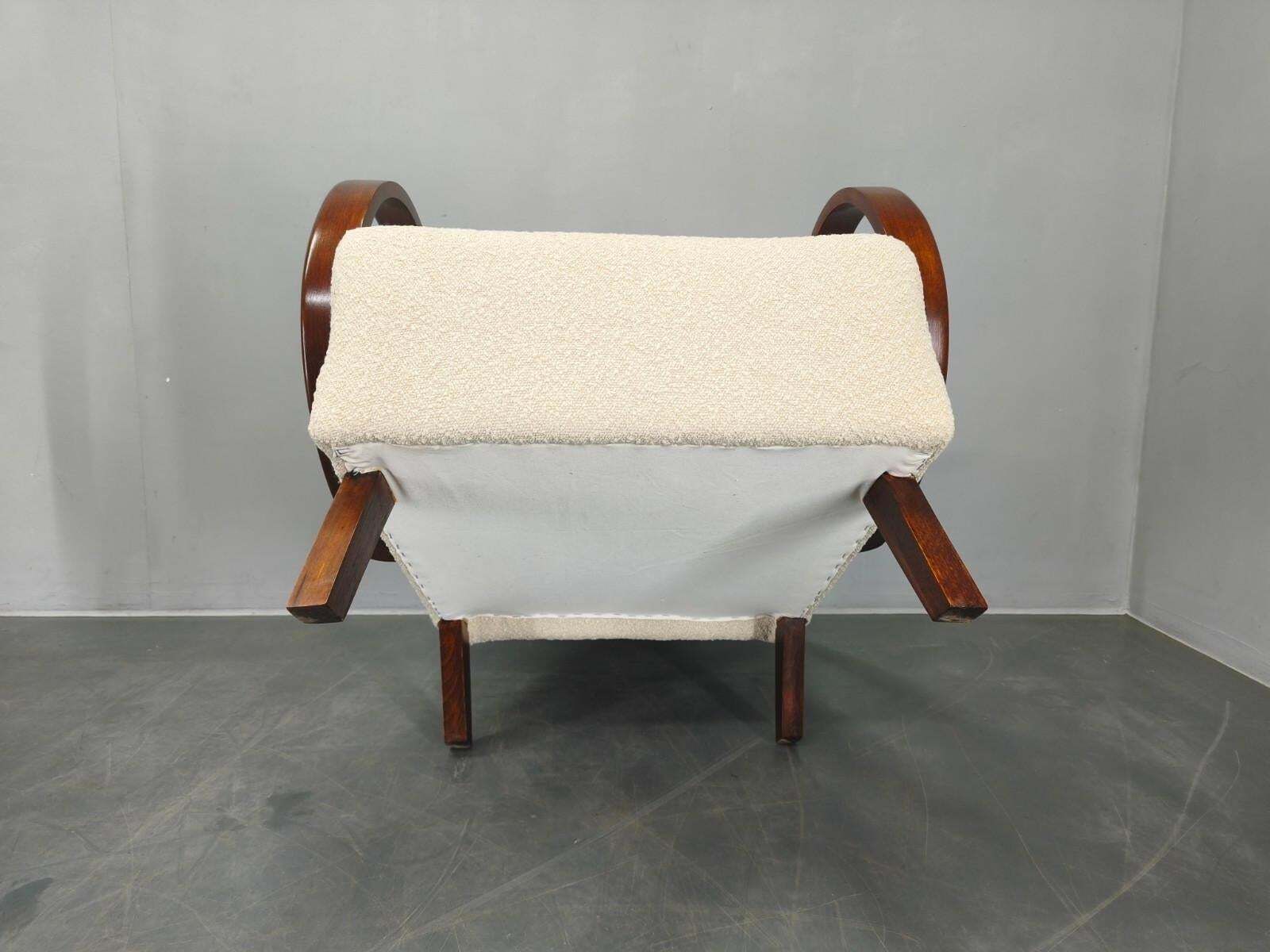 Pair Of Halabala Art Deco Armchairs, 1940s photo vintage