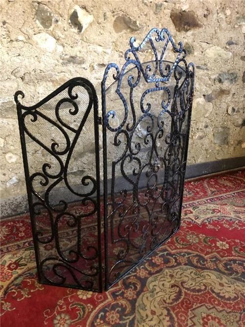 Beautiful Copper Fire Screen Fire Guard. 0421 photo furniture