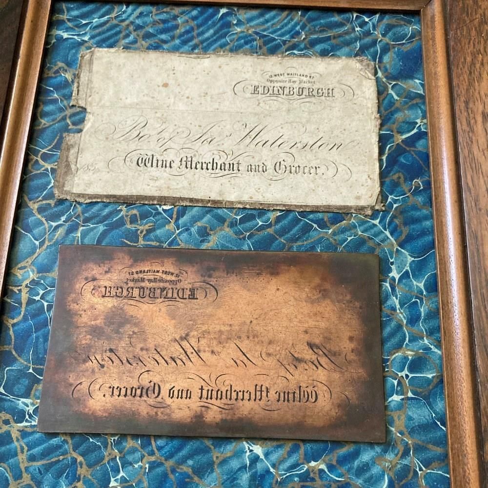 Antique Trade Card   Edinburgh Wine Merchant photo Art