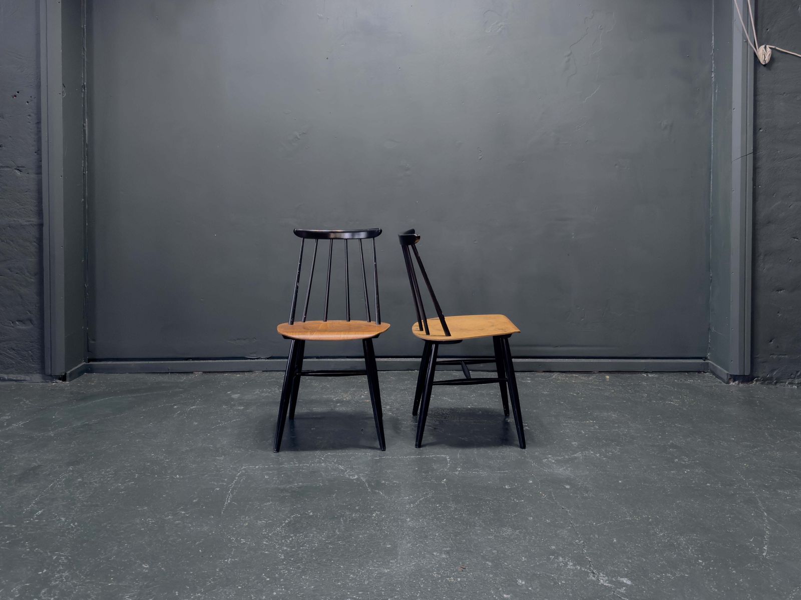 Pair Of Fanett Dining Chairs By Ilmari Tapiovaara For Edsby Verken photo for sale