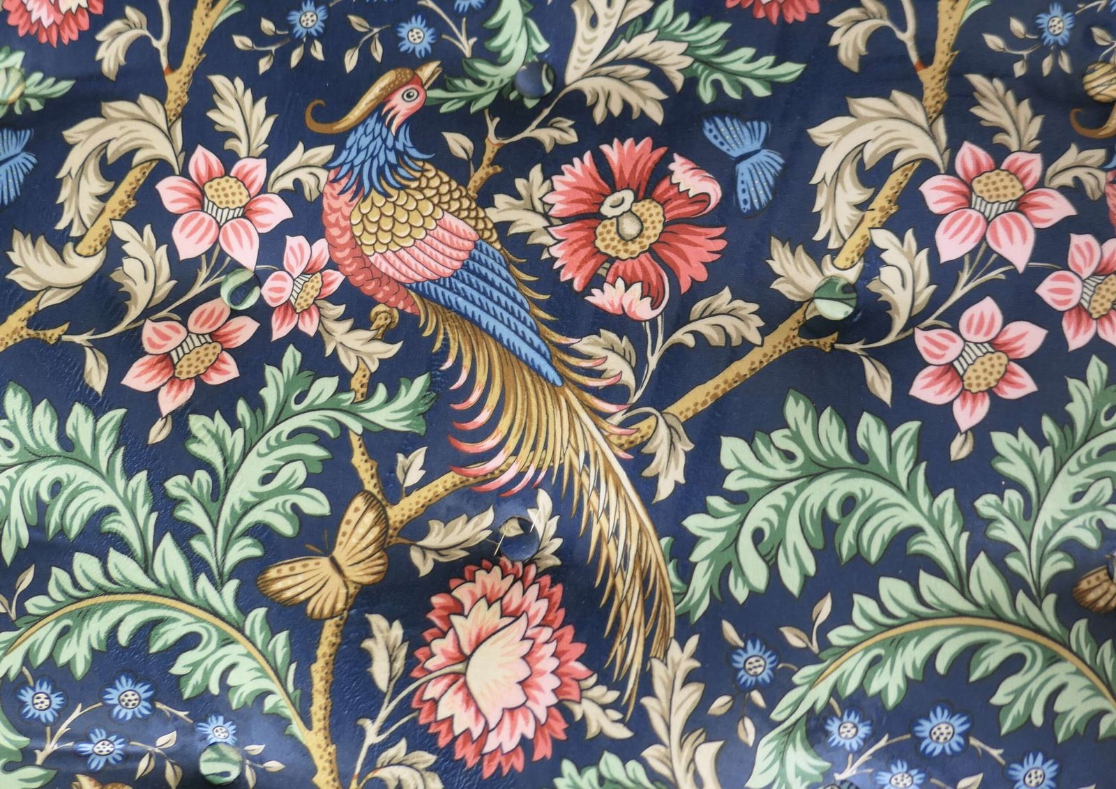Window Stool Upholstered In Navy Liberty William Morris Velvetwindow Stool Upholstered In Navy Liberty William Morris Velvet photo buy