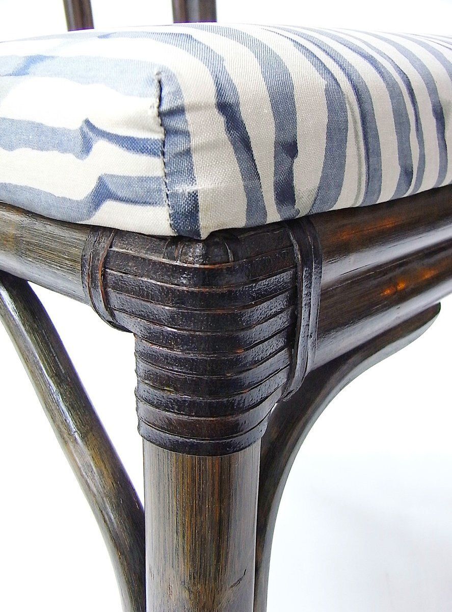 photo vintage Dining Chairs In Rattan And Bamboo From Mcguire, USA, 1970s, Set Of 6
